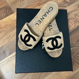 Chanel platform mule